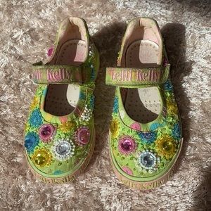 Lelli Kelly Green Sequin Shoes